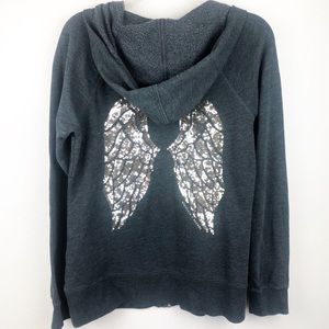 Victoria’s Secret Sequin Bling Angel Wing Hoodie